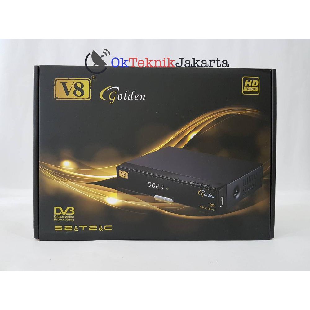 EMANG OKE Receiver Parabola Skybox v8 Golden DVB S2 Dan Set Top Box DVB T2