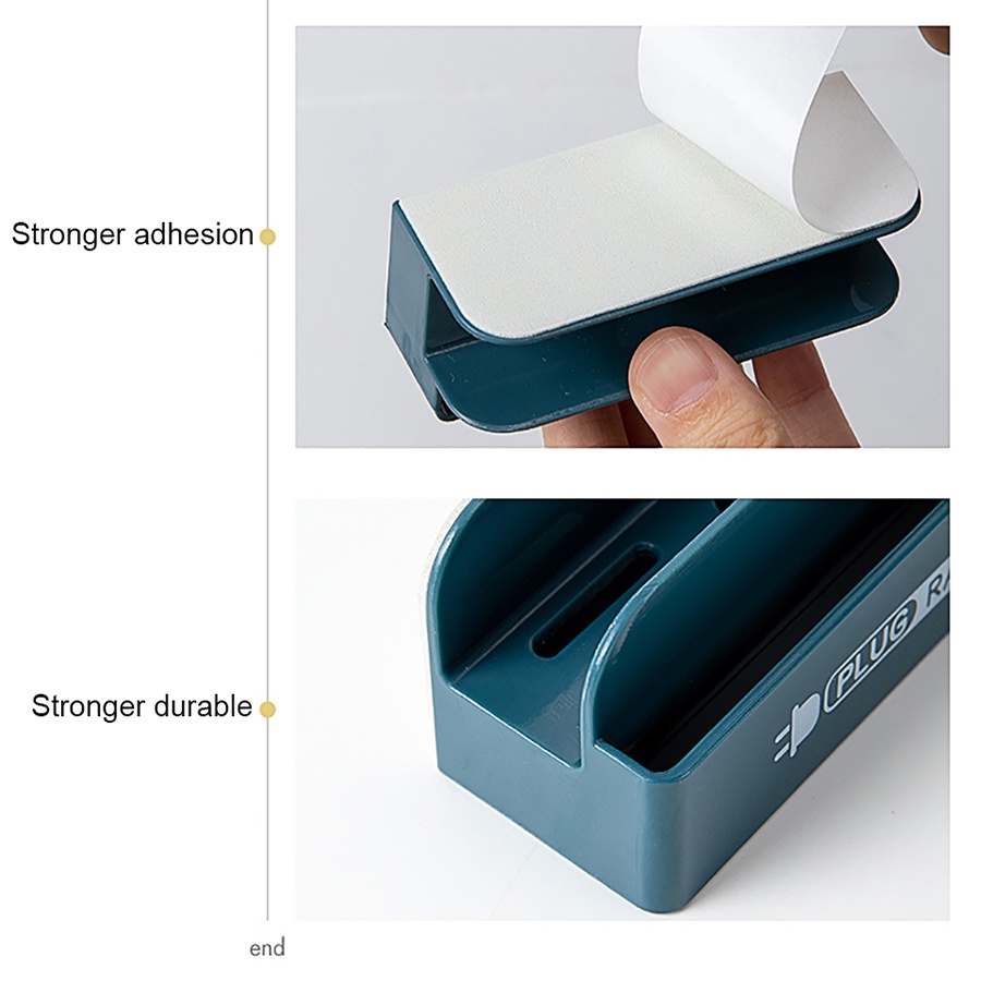 Multifunctional Free-punching Plug Storage Rack