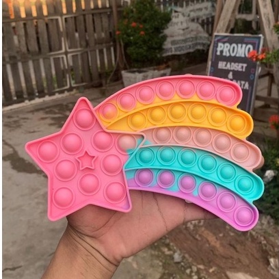 POP IT JUMBO VIRAL RAINBOW WARNA WARNI MAINAN ANAK TIKTOK-METEOR