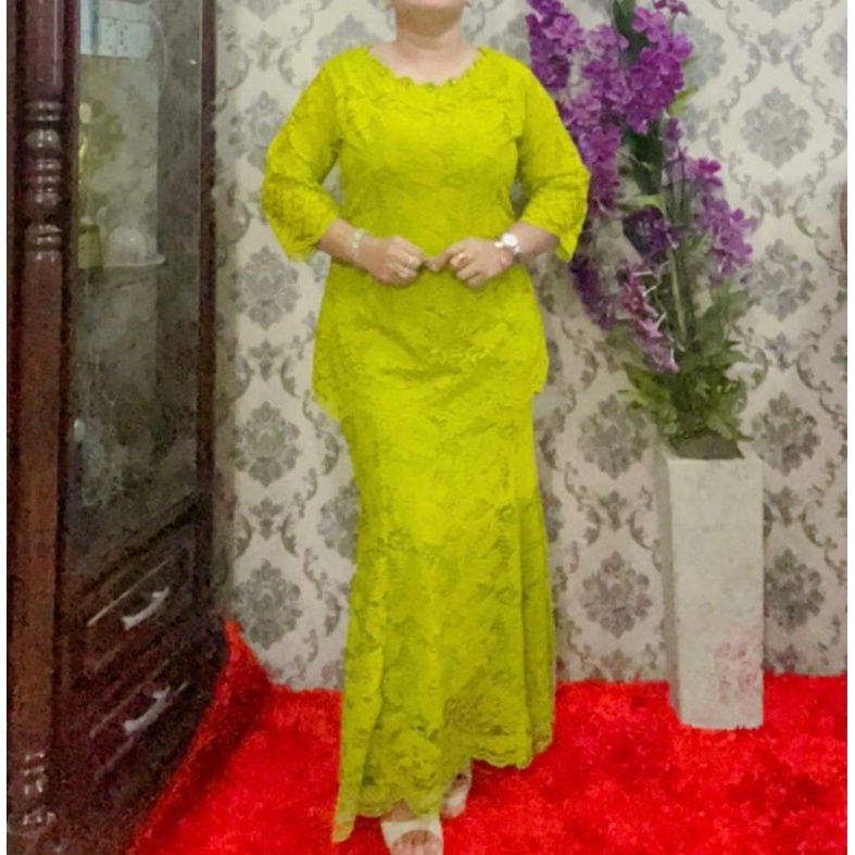 Stelan Rok Brokat panjang