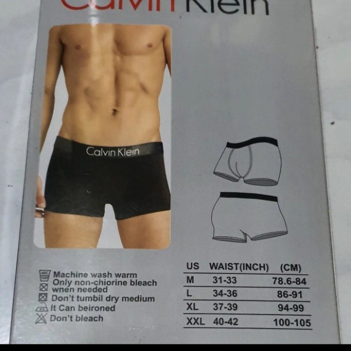 CELANA DALAM PRIA BOXER CALVIN KLIEN KWALITAS SUPER PREMIUM 3 PCS BEST PRODUK