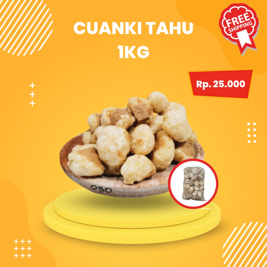 

CUANKI TAHU / TAHU KERING GARUT / 1 BALL ISI 100 biji / Cuanki Kering