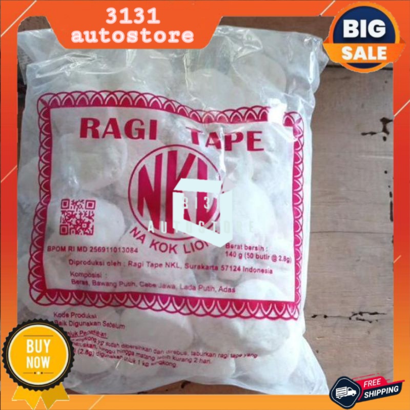 

MURAHH!!! RAGI NKL/RAGI TAPE MANIS 140G ( 50 BUTIR ) - 3131 AUTOSTORE