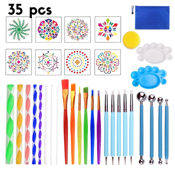

Mandalla Art Craft Set - Pattern - Dotting - Drafting - Painting Tools