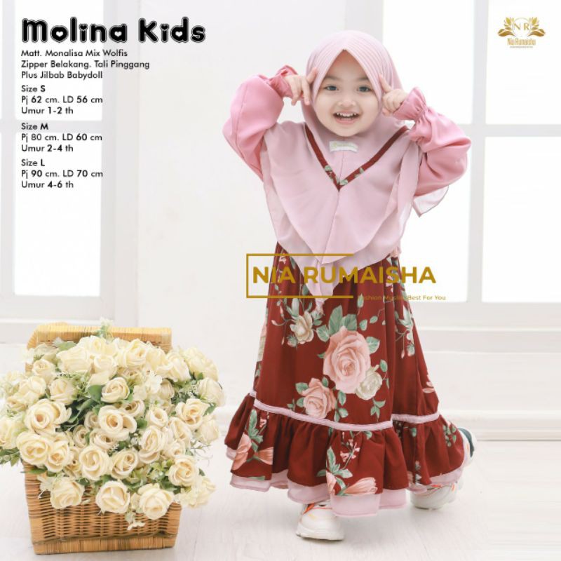 gamis anak malina solo by nia rumaisha