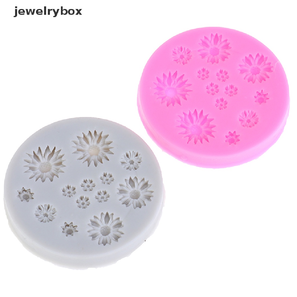 Cetakan Kue Bentuk Bunga Daisy Bahan Silikon Untuk Dekorasi Pernikahan