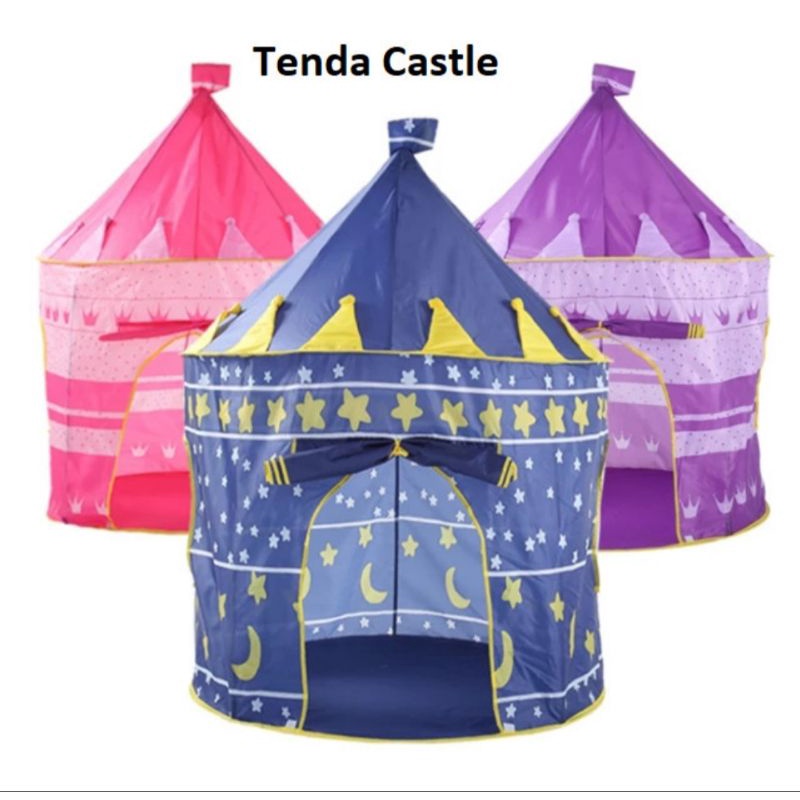 Tenda Mainan Anak Model CASTLE CASTIL Tenda Kastil Mandi Bola Portable