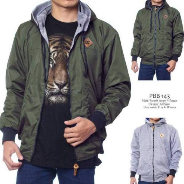 JAKET DC BOLAK BALIK COWOK