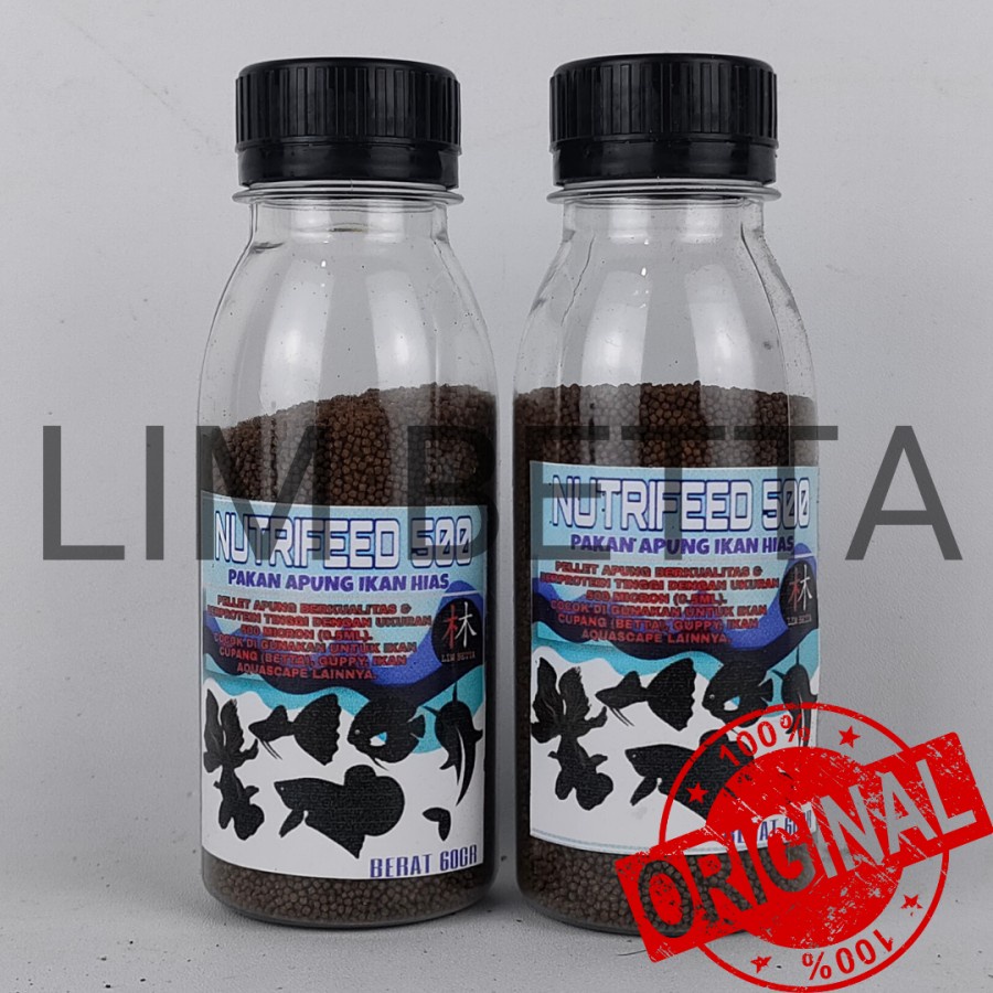 Pelet Nutrifeed 60gr / Pelet Cupang / Pelet Ikan Hias Aquascape