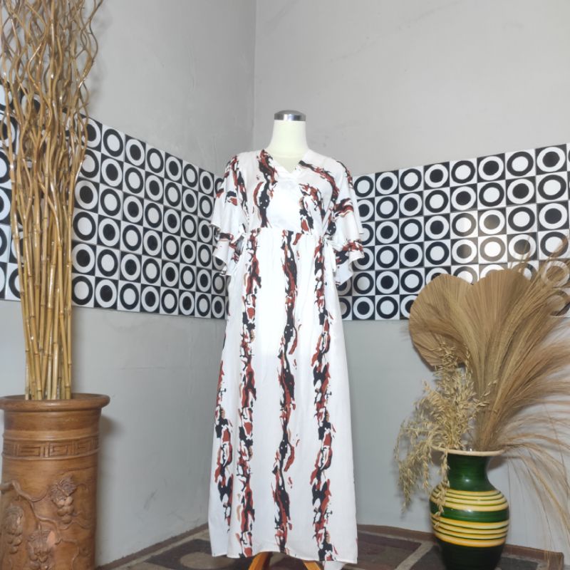BESTSELLER DASTER KIMONO LENGAN LONCENG RAYON PREMIUM LD 120 PB 125 BUSUI FRIENDLY-Motif 6
