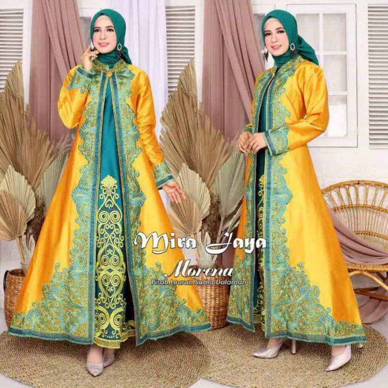 REALPICT PRODUK ORIGINAL/KEBAYA MORENA/GAMIS TAFETTA/BY MIRA JAYA