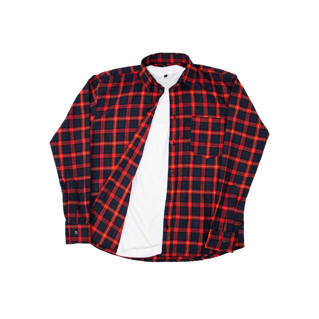 KEMEJA FLANEL COWOK CEWEK  LENGAN PANJANG