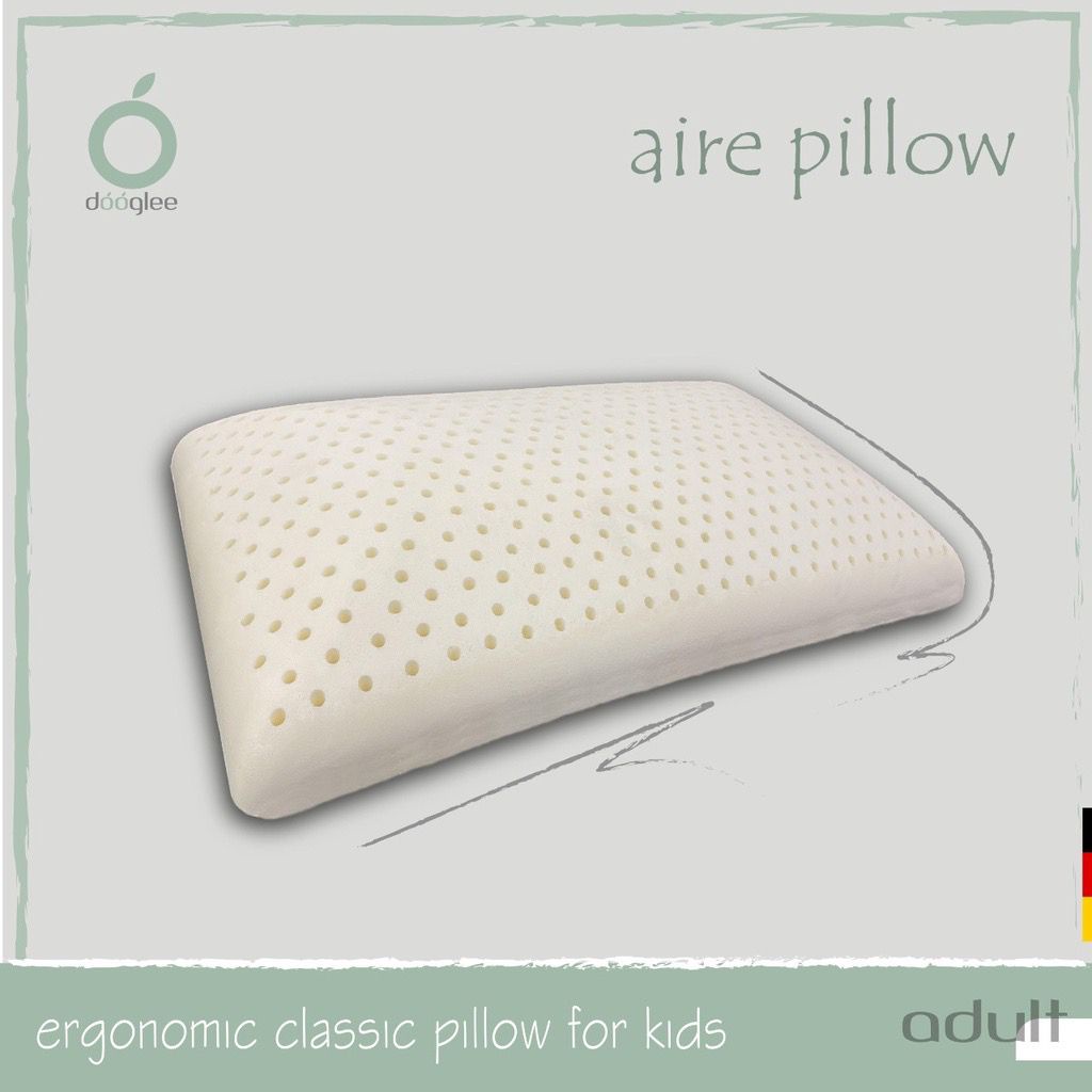 Dooglee AIRE PILLOW Natural Latex Bantal Kepala Dewasa Kesehatan