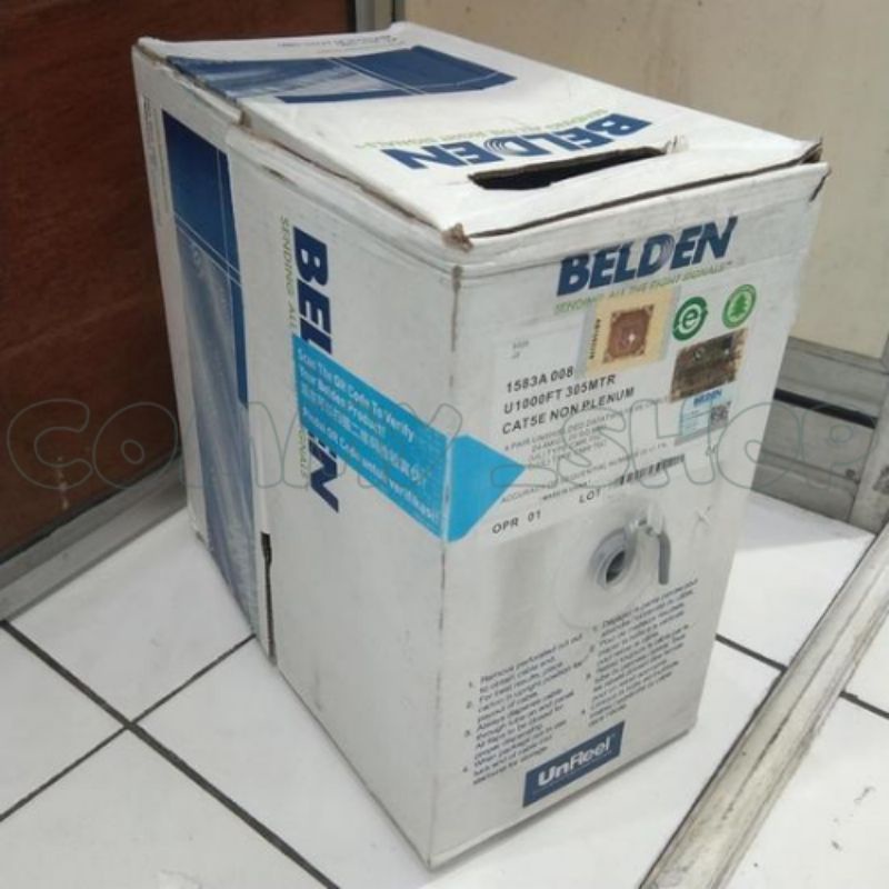 Kabel Lan BELDEN UTP Cat5e ORIGINAL Kabel Belden USA 1000ft / 305m
