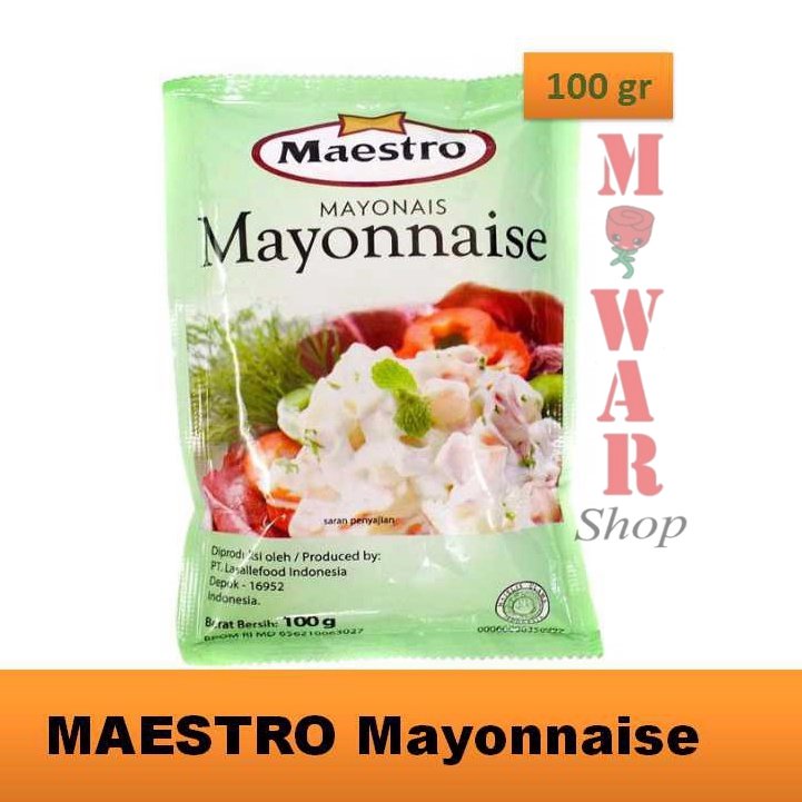

(100 gr) MAESTRO Mayonaise / Mayo / Mayonais Maestro Mayonaise Original