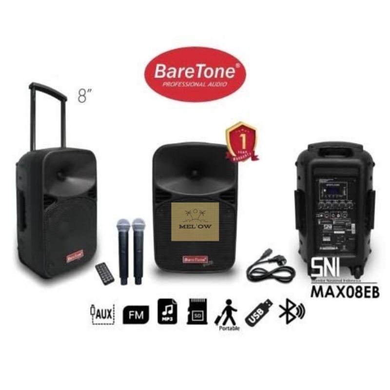 Speaker Portable Baretone 8EB