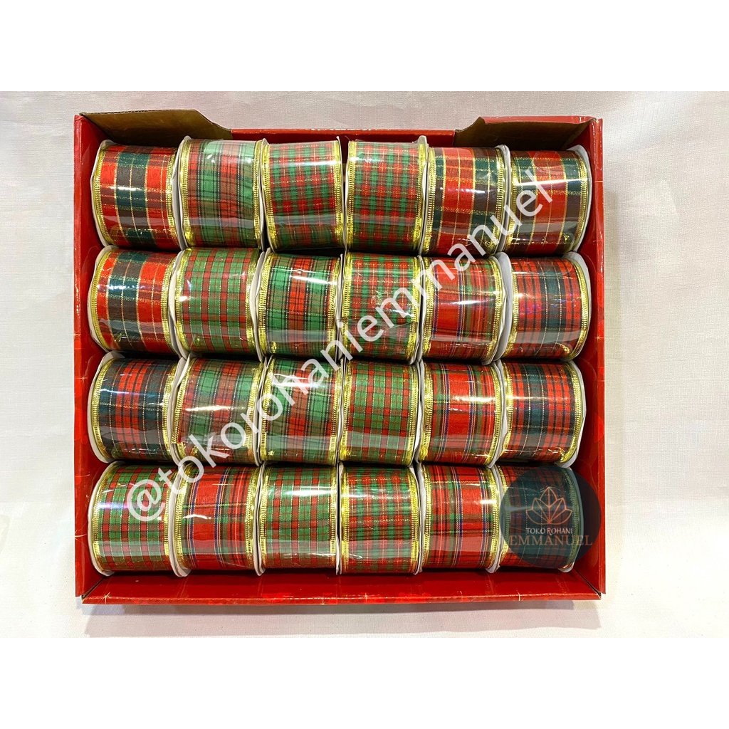 

Pita Roll Natal Kotak 5 cm / Dekorasi Natal / Acc Natal