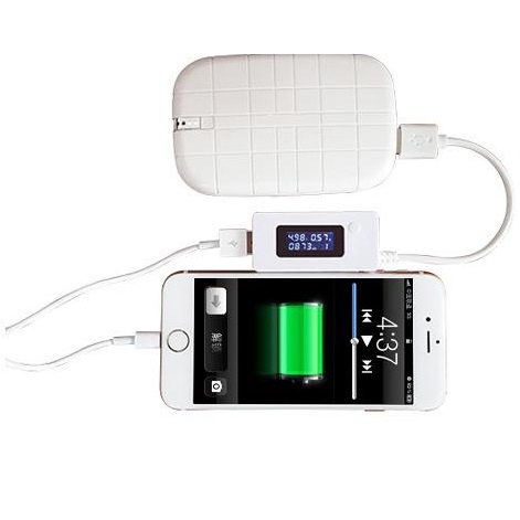 Kabel USB Tester Voltase &amp; Ampere Power Bank - KCX-017 - White