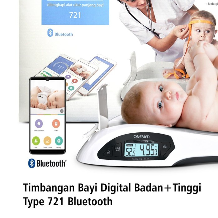 Timbangan Bayi Digital Type 721 &amp; Bluetooth Onemed OJ2