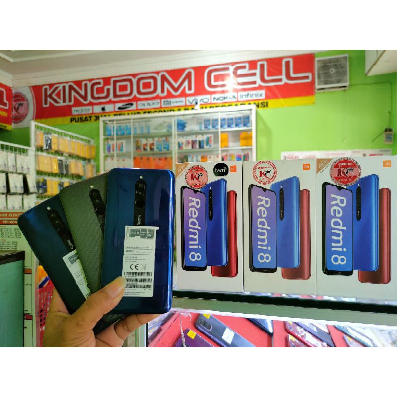 SECOND REDMI 8 RAM 4/64 FULLSET BISA COD/BAYAR DI TEMPAT