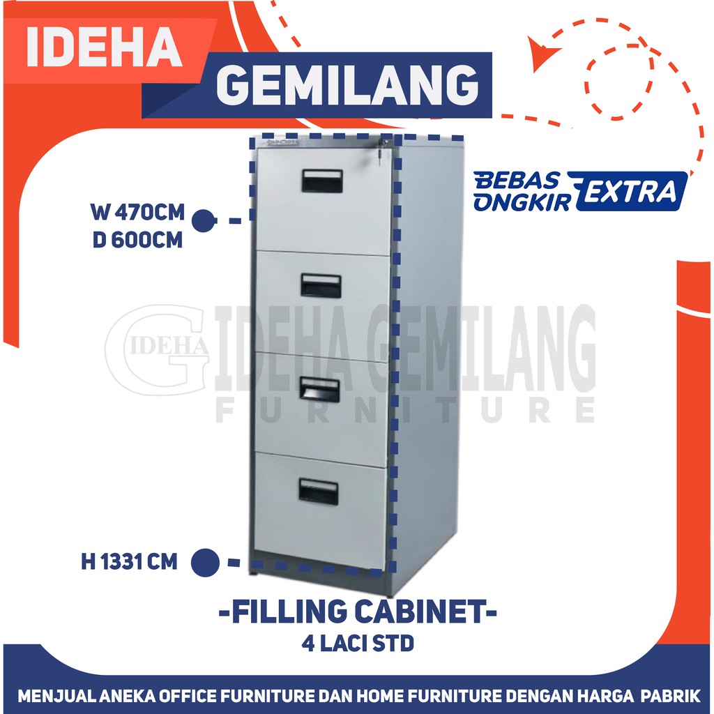 Filling Cabinet 4 laci Standar Murmer