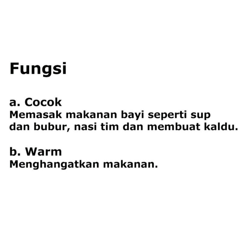 Babysafe slow cooker 1.2L  LB07M/Alat masak Mpasi/Menghangatkan makanan