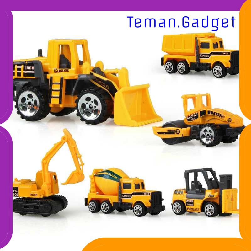 TG-MA185 MAINAN MOBIL-MOBILAN TRUCK KONSTRUKSI DIECAST ANAK 6PCS - CP1073