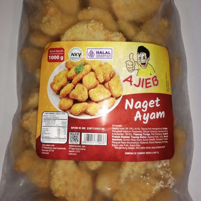 

CHICKEN NUGGET NAGET AYAM NUGGET AYAM AJIEB 1kg