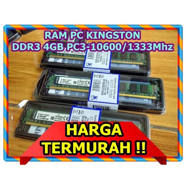 Ram 4gb ddr3 kingston