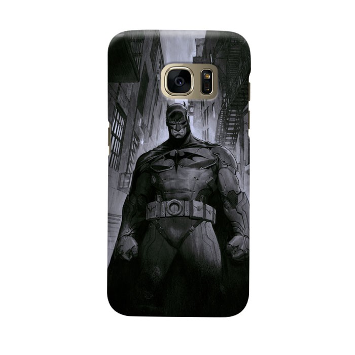 Indocustomcase Batman Grunge Art Casing Case Cover For Samsung Galaxy S7