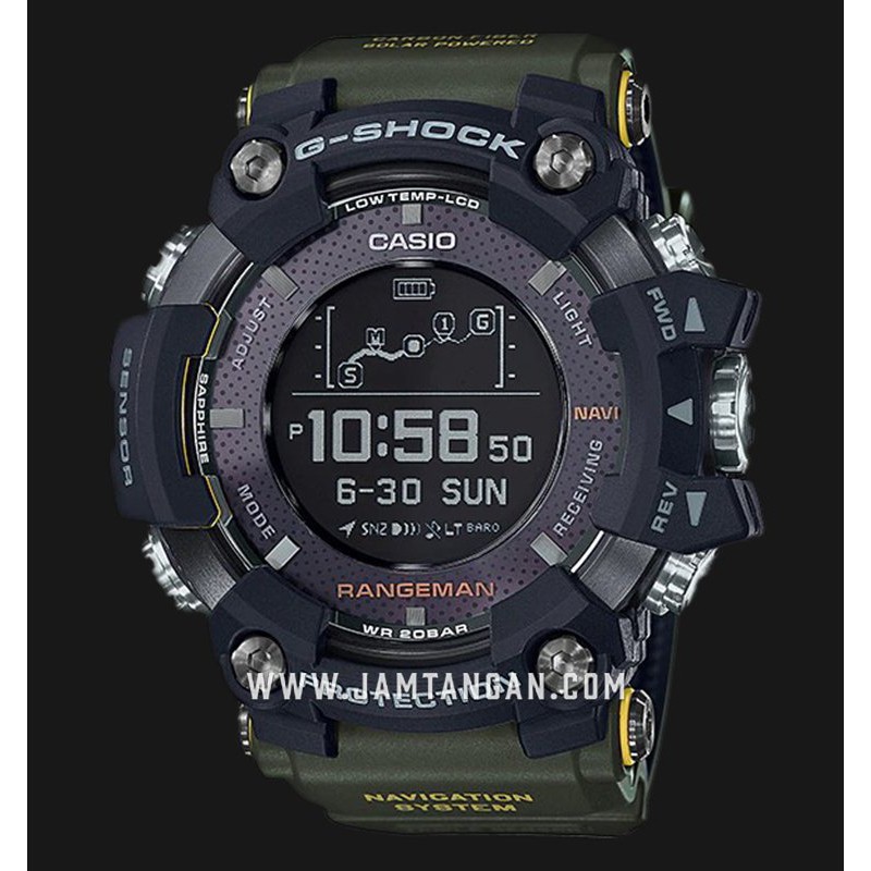 Casio G Shock Gpr B1000 1bjr Rangeman Professional Extreme Survival Fitness Green Resin Strap Jdm Shopee Indonesia