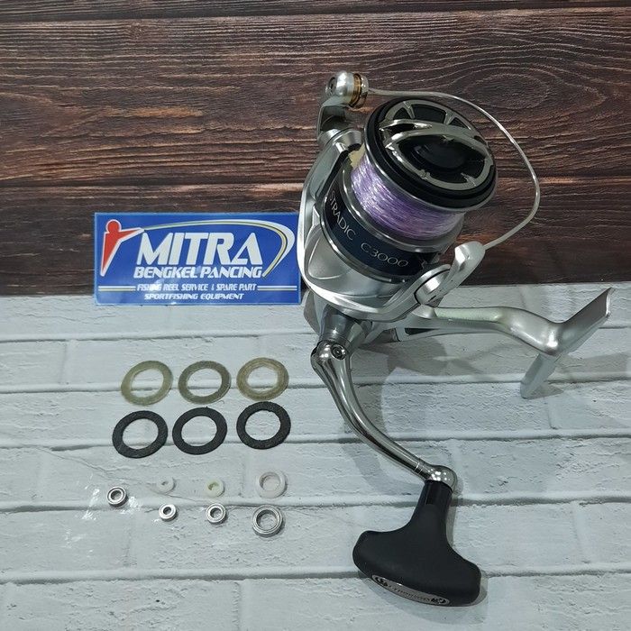 paket lengkap upgrade reel shimano stradic fk c3000hg carbontex bearing Original