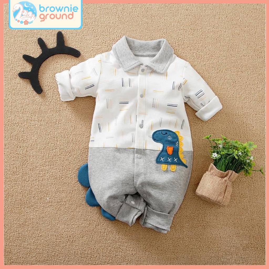 JUMPER BAYI MOTIF DINO / JUMPER BAYI LAKILAKI / BAJU ANAK BAYI COWOK 0-2TAHUN BA-297