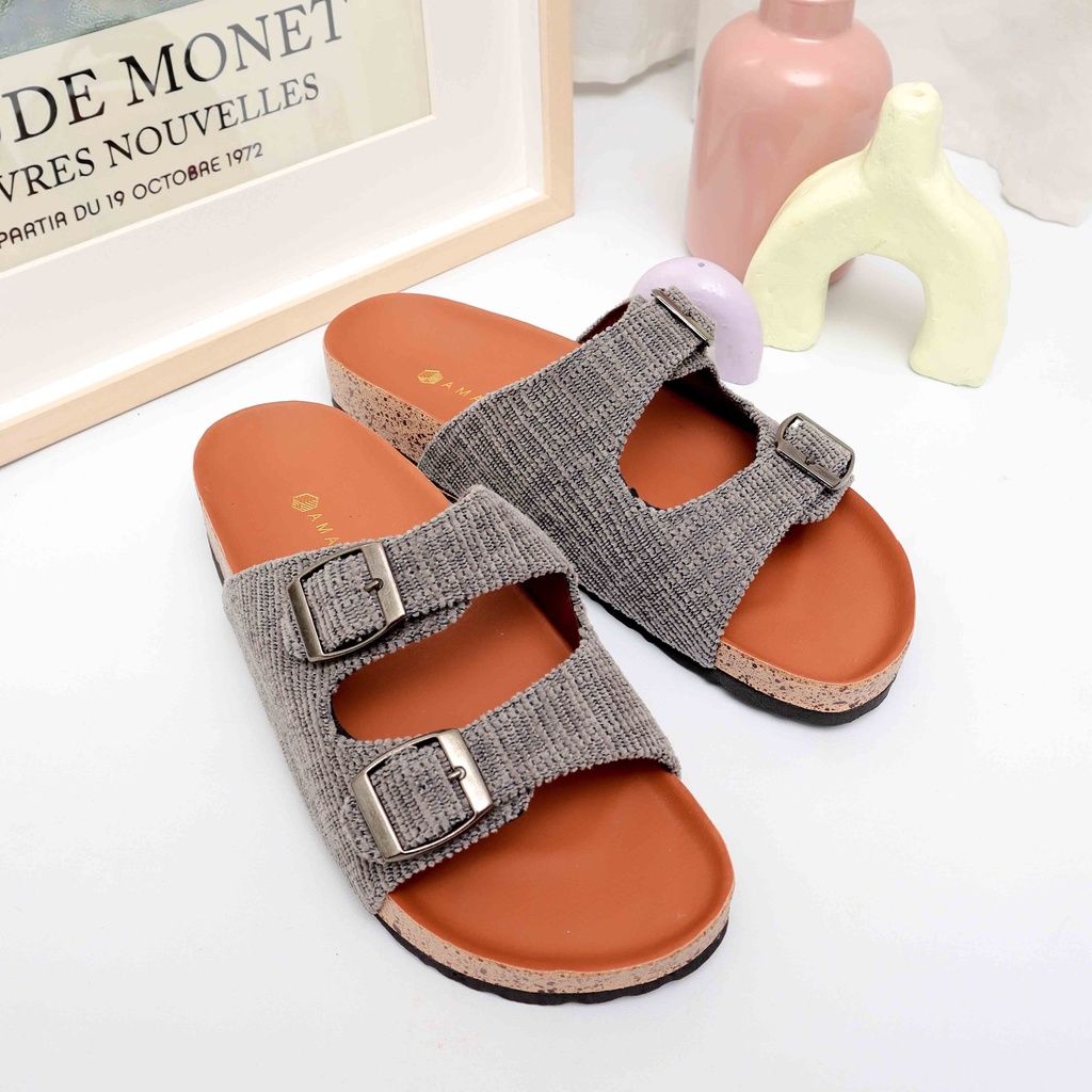 Amazeus CEECEE Sandal Tali Wanita Santai Birken Footbed-4