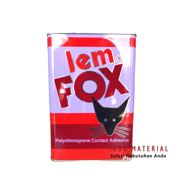 Lem Fox Kaleng Merah Galon 2,5 Kg | Lem HPL Interior & Lem Bekleed Jok Mobil
