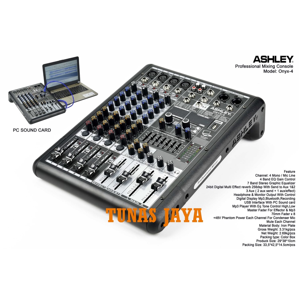 MIXER ASHLEY ONYX-4 / MIXER ASHLEY ONYX4 / MIXER ASHLEY ONYX 4