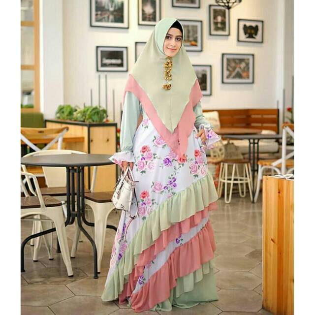 Zafira Syari Set Gamis Ori Premium