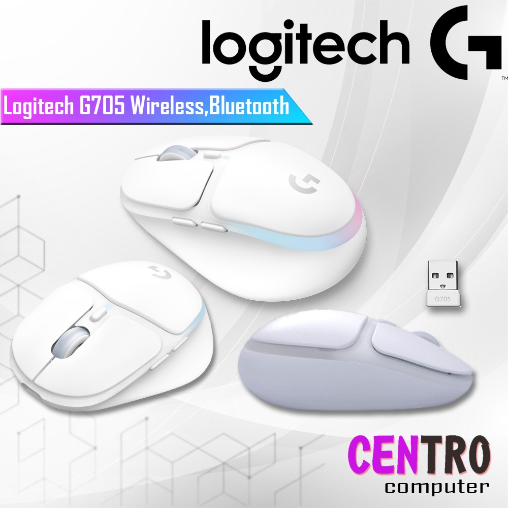 Logitech G705 Wireless, Bluetooth Gaming Mouse LIGHTSYNC RGB - Mouse gaming logitech G705
