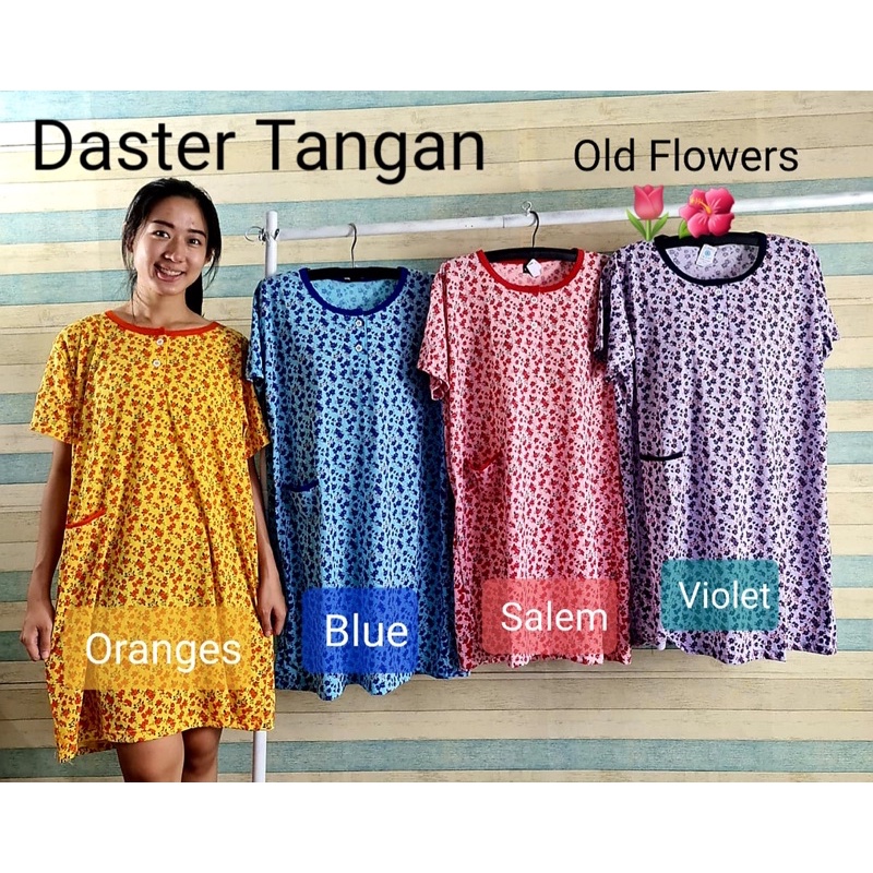 BAJU TIDUR DASTER MAMA TANGAN FLOWER FLORIST