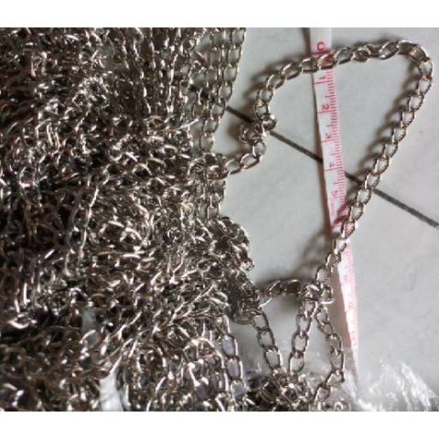 Rantai Tas Nikel / Tali Tas Metal (Bahan Craft)