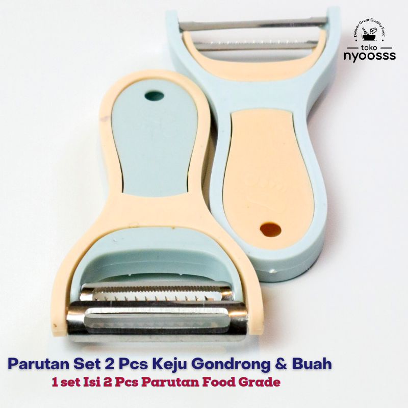Parutan Set 2 Pcs Keju Gondrong & Buah