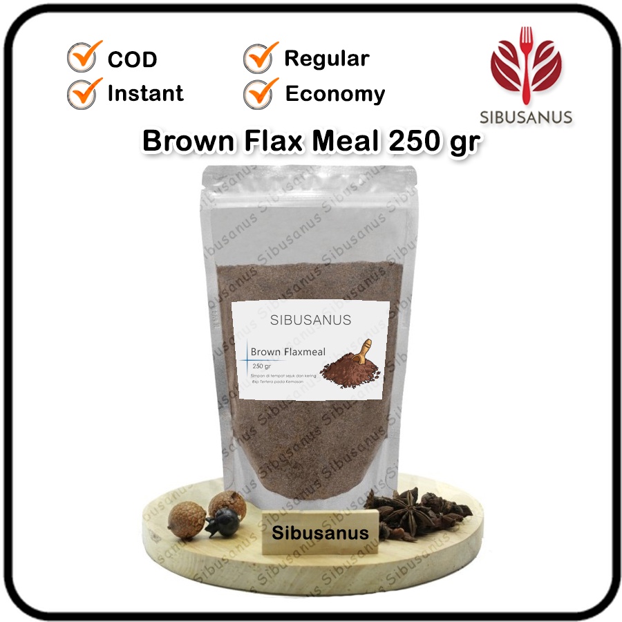 

Flaxseed Meal 250gr Brown Flaxmeal 250 Gram Flax Seed Halus Powder 250 gr