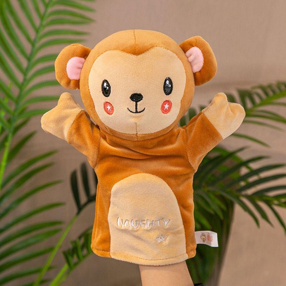 REBUY Rebuy Animal Plush Hand Puppets Puppet Show Kreativitas Mainan Anak Kartun Hewan Edukasi Toy Story Telling Dolls Mainan Boneka