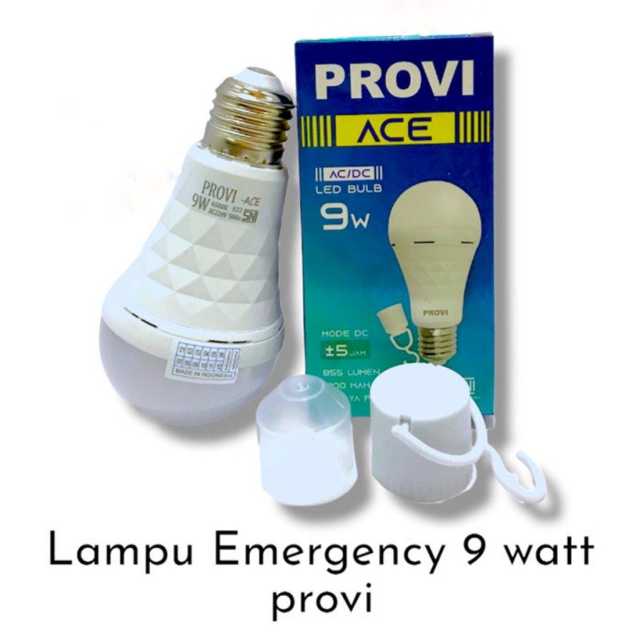 PROVI ACE LAMPU LED EMERGENCY 9 12 WATT LAMPU MAGIC LAMPU DARURAT AC/DC