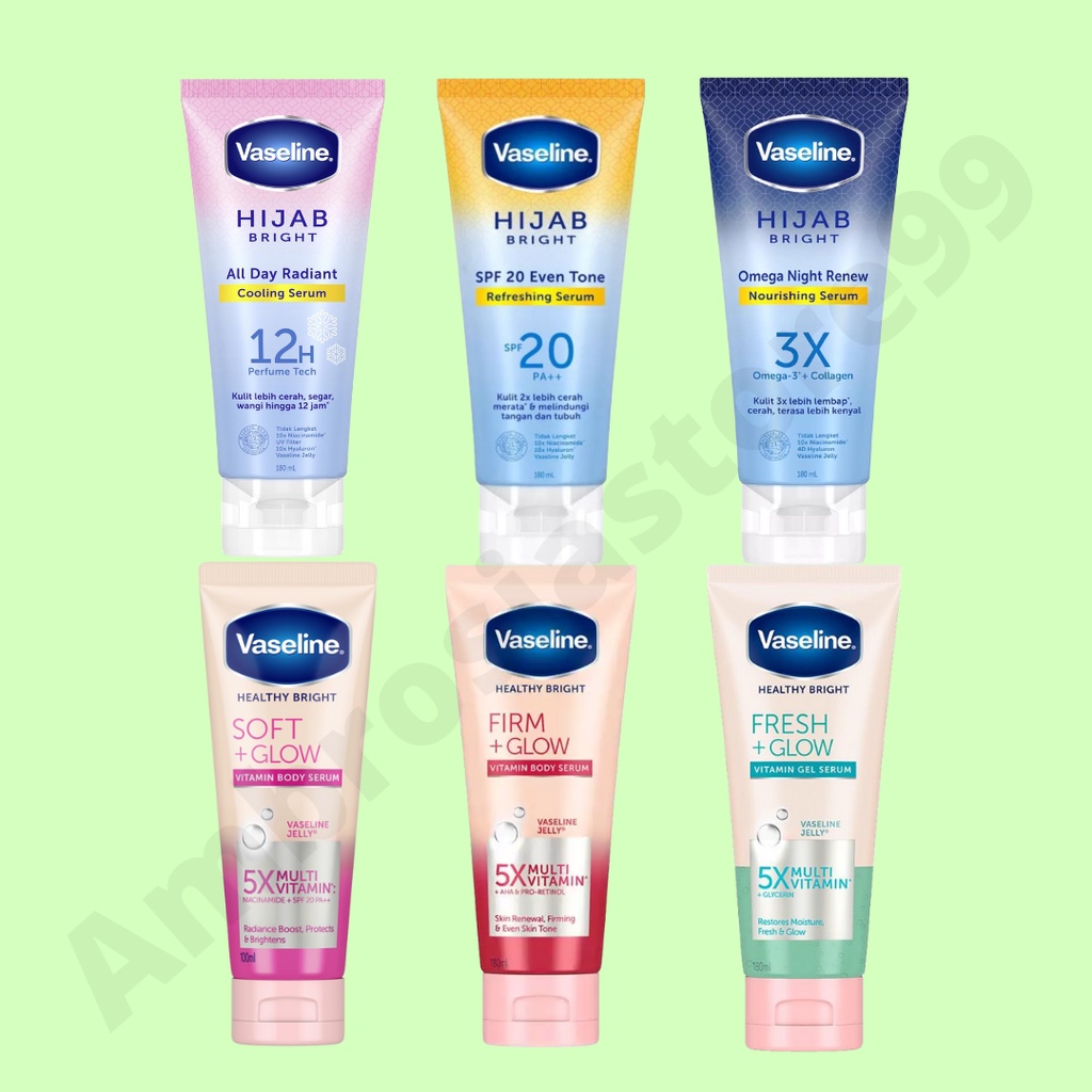 Jual Vaseline Healthy Bright Soft Glowfirm Glow Fresh Glow And Hijab Bright Nourishing Serum 2860