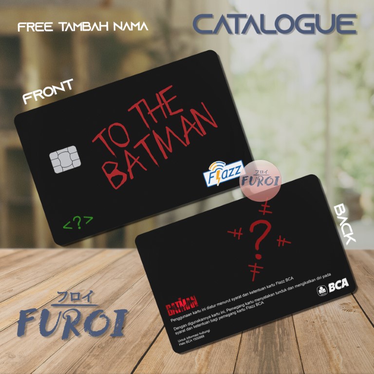 Custom Flazz BCA | Custom Emoney Mandiri | The Batman | Riddler Card