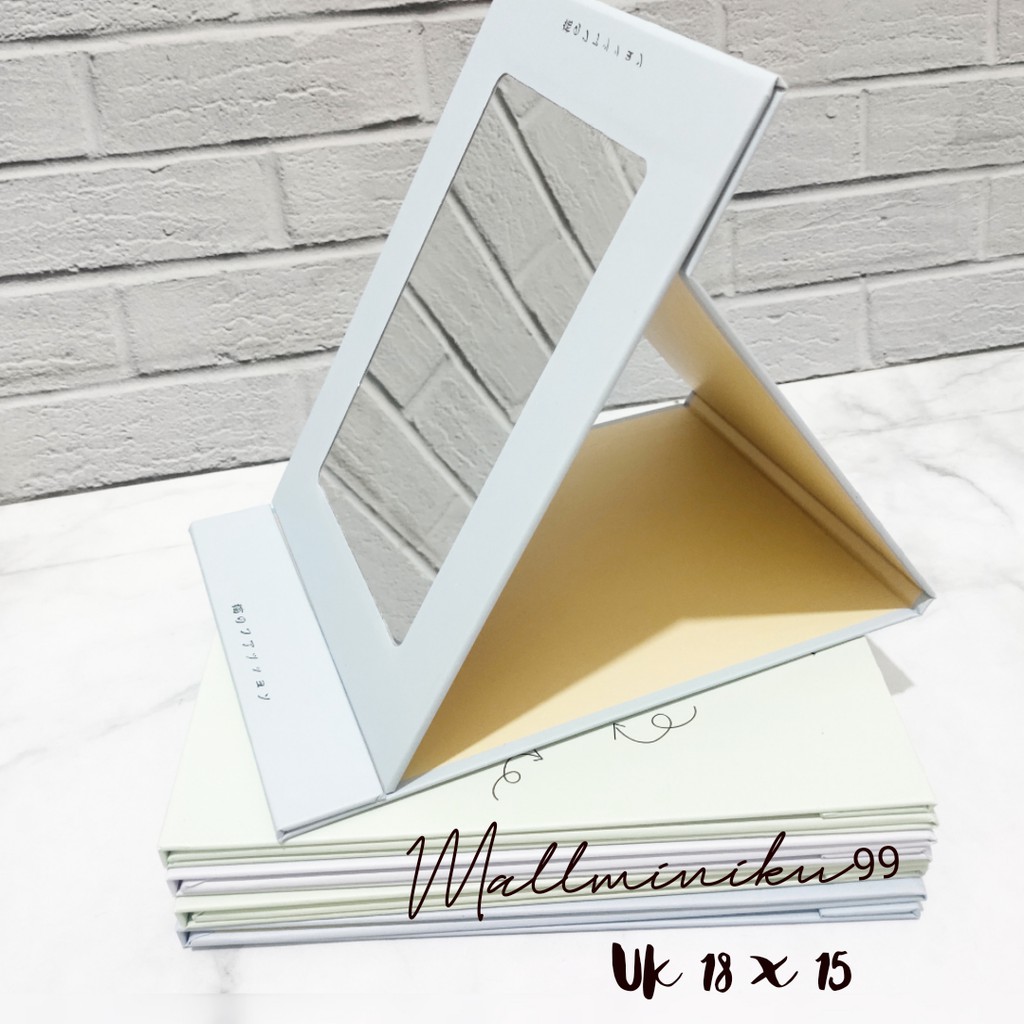 Kaca cermin dandan rias Model Buku Cermin lipat motif Kaca cermin dandan rias Model Buku Cermin lipat motif