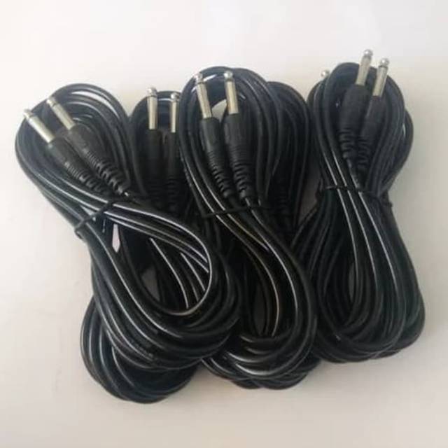 Kabel Jack Gitar Bass Biola Keyboard Cable 3M &amp; Efek 30Cm