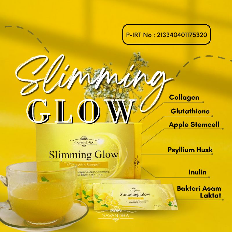 Savandra Slimming Glow SACHET Fiber With Stem Cell Minuman Diet Fiber