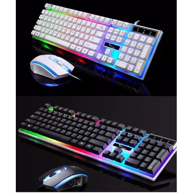 keyboard gaming and mouse set RGB-BT300+mousepad/keyboard dan mouse gaming set Support All Komputer/laptop